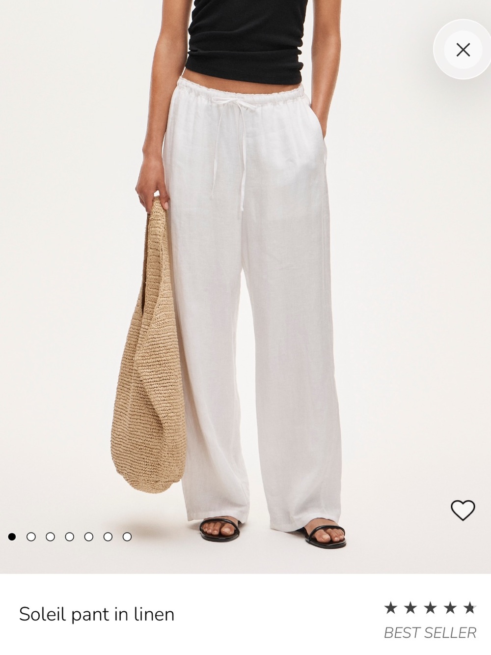Jcrew Soleil Pant Petite - Linen
